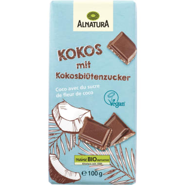 Alnatura Bio Schokolade Kokos mit Kokosblütenzucker