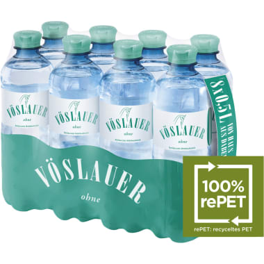 Vöslauer Mineralwasser ohne Kohlensäure Tray 8x 0,5 Liter