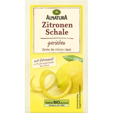 Alnatura Bio Zitronenschalen gerieben