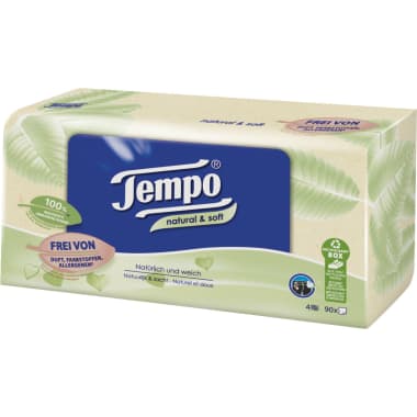 TEMPO Taschentücher Box Natural & Soft