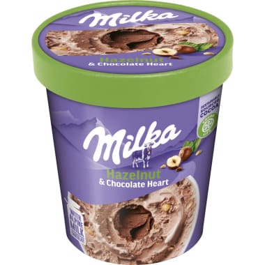 Milka Vanilla & Chocolate Heart Eisbecher