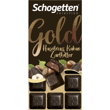 Schogetten Gold Haselnuss-Kakao-Zartbitter