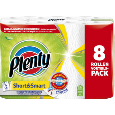 PLENTY Short & Smart Küchenrolle 8er-Packung