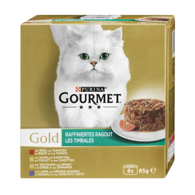 PURINA Gourmet Gold Raffiniertes Ragout 8x 85 gr