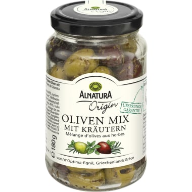 Alnatura Bio Origin Oliven Mix mit Kräutern