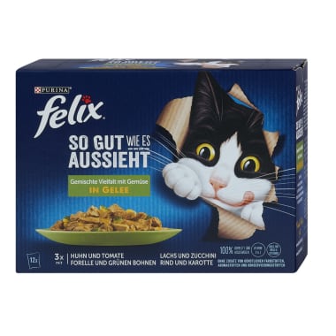 PURINA Felix Gemüse in Gelee 12x 85 gr