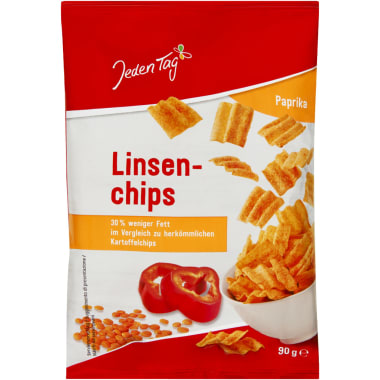 Jeden Tag Linsenchips Paprika