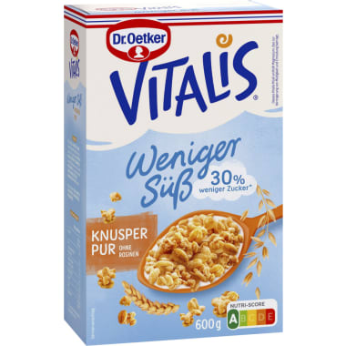 Dr. Oetker Vitalis Weniger süß Knusper Pur