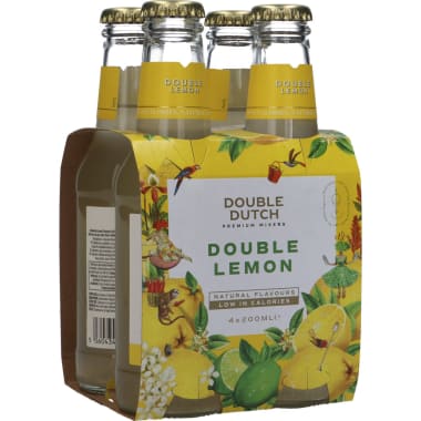 Double Dutch Double Lemon Tray 4x 0,2 Liter