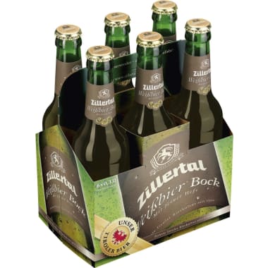 Zillertal Bier Weißbier Bock Tray 6x 0,33 Liter