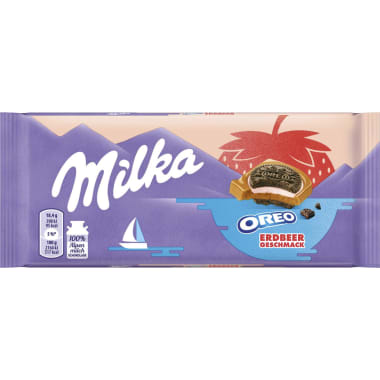 MILKA Schokolade Oreo Sandwich Erdbeere