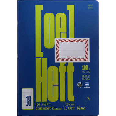 Heft Kariert A4 Nr. 14 20 Blatt