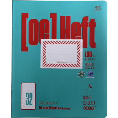 Quart-Heft liniert 20 Blatt