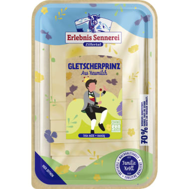 ErlebnisSennerei Zillertal Gletscherprinz Käse Scheiben