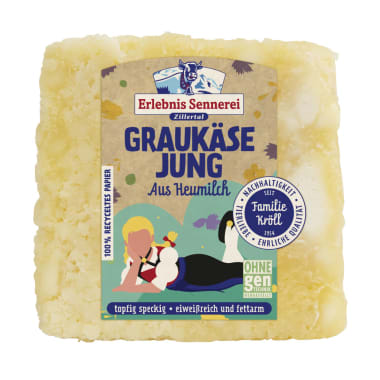 Erlebnissennerei Zillertal Graukäse JUNG aus Heumilch