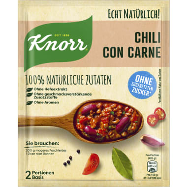 Knorr Echt Natürlich Chili con Carne