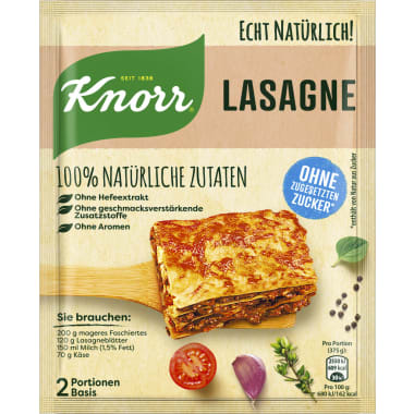 Knorr Echt Natürlich Lasagne