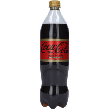 Coca-Cola Zero Koffein + Zuckerfrei 1,0 Liter Pet