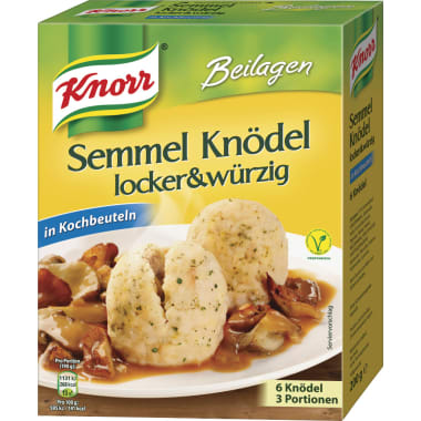 Knorr Semmelknödel im Kochbeutel