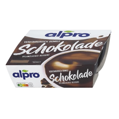 ALPRO Sojadessert Dunkle Schokolade 4er-Packung