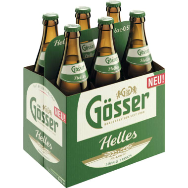 Gösser Helles Tray 6x 0,5 Liter