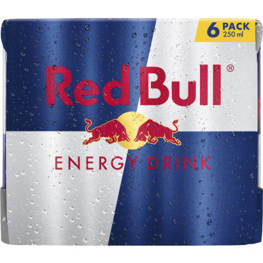 Red Bull Energy Drink Tray 6x 0,25 Liter Dose