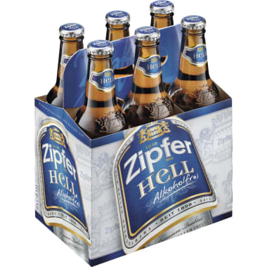 Zipfer Hell alkoholfrei Tray 6x 0,33 Liter