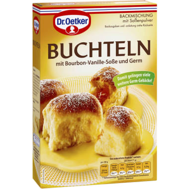 Dr. Oetker Backmischung Buchteln mit Bourbon-Vanille-Soße