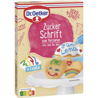 Dr. Oetker Zuckerschrift 4 Farben