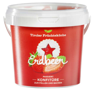 Tiroler Früchteküche Backkonfitüre Erdbeere