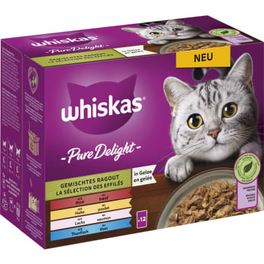 WHISKAS Ragoutauswahl Gelee 12er-Packung