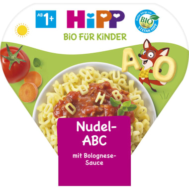 HiPP Bio Nudel ABC mit Bolognese 12. Monat
