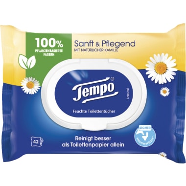 TEMPO Feuchte Toilettentücher sanft und pflegend