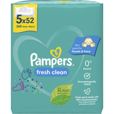 Pampers Feuchte Tücher Fresh Clean 5er