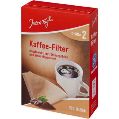 Jeden Tag Kaffeefilter Gr. 2 100er-Packung