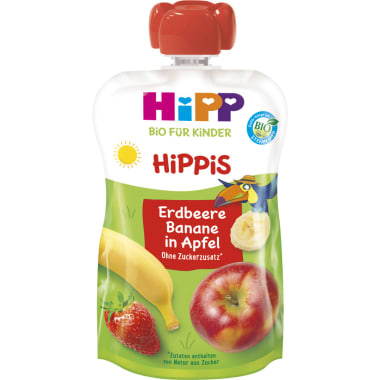 HiPP Hippis Erdbeere-Banane in Apfel