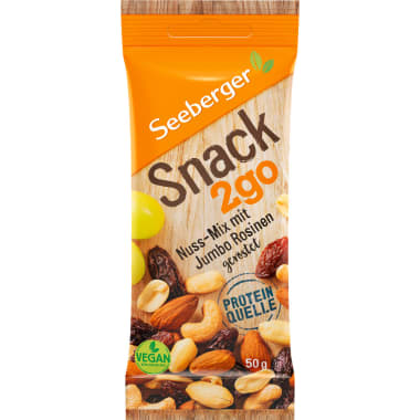 Seeberger Snack2Go Nuss Mix mit Rosinen