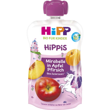 HiPP Hippis Mirabelle in Apfel-Pfirsich