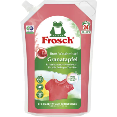 Frosch Bunt-Waschmittel Granatapfel flüssig 24 Waschgänge