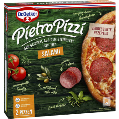 Dr. Oetker Pietro Pizzi Salami 2er-Packung