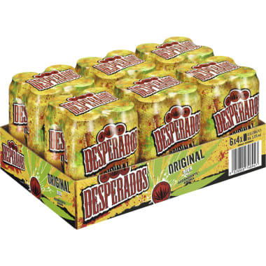 Desperados Tequilabeer Tray 4x 0,5 Liter Dose