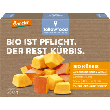 followfood Bio Kürbis gewürfelt