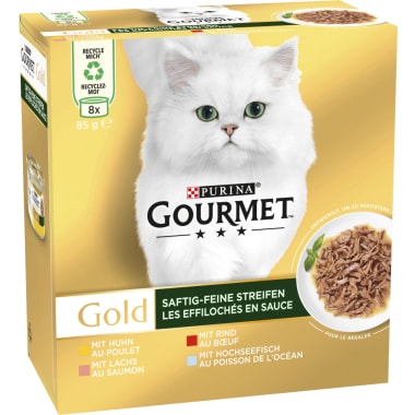 PURINA Gourmet Gold Succulent Mixed 8x 85 gr