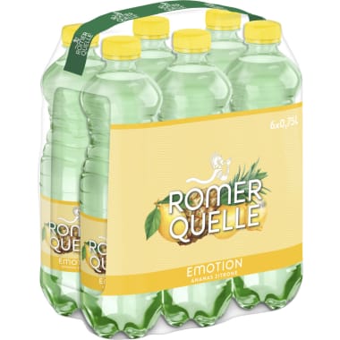 Römerquelle Emotion Fresh Zitrone-Ananas Tray 6x 0,75 Liter