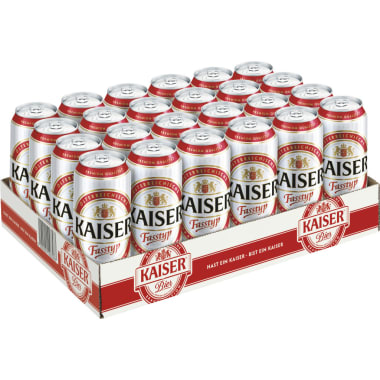 KAISER BIER Märzen Fasstyp Tray 24x 0,5 Liter Dose