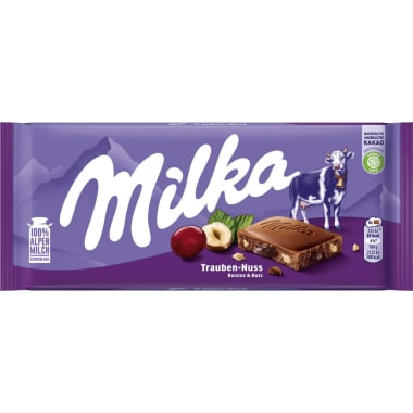 MILKA Schokolade Trauben-Nuss 100 gr