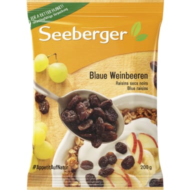 Seeberger Blaue Weinbeeren getrocknet