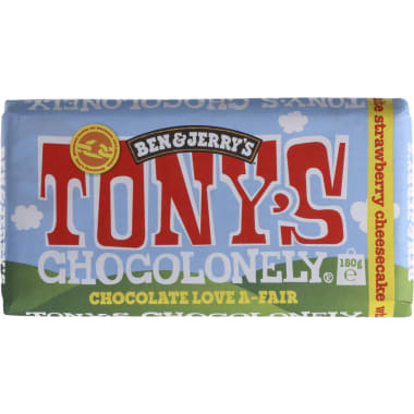 Tony's Chocolonely Strawberry Cheesecake Ben&Jerr's