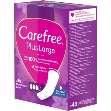 CAREFREE Plus Large Frischeduft Slipeinlagen 48er-Packung