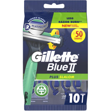 Gillette Blue 2 Plus Slalom Einwegrasierer 10er-Packung